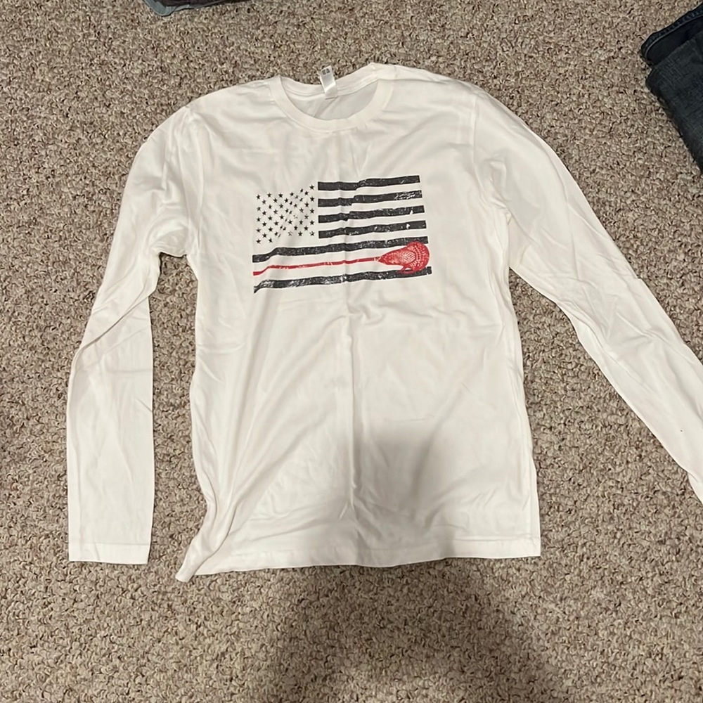 AMERICAN FLAG Lacrosse Shirt